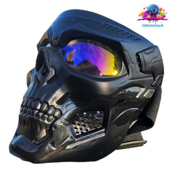 Sort Skelet Maske