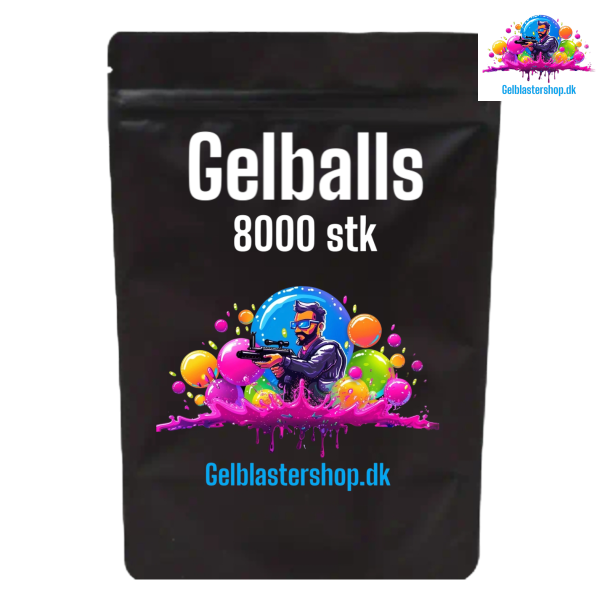 Gel Blaster kugler 7-8 mm multifarve 8000 stk