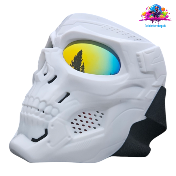  Hvid Skelet Maske